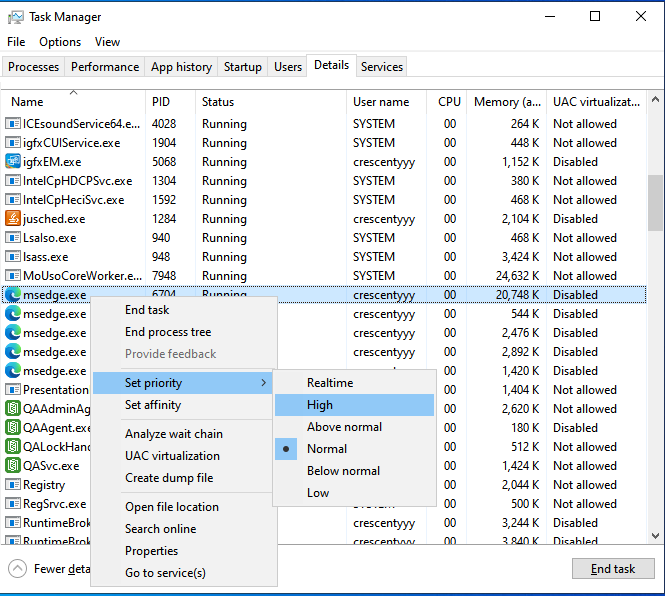 Win10 Task Manager